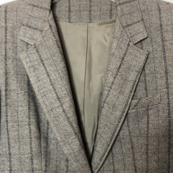 VINTAGE Edgeworth Clothiers Women's Gray Jacket and Skirt Suit 2 piece Dress 10 - Picture 4 of 13